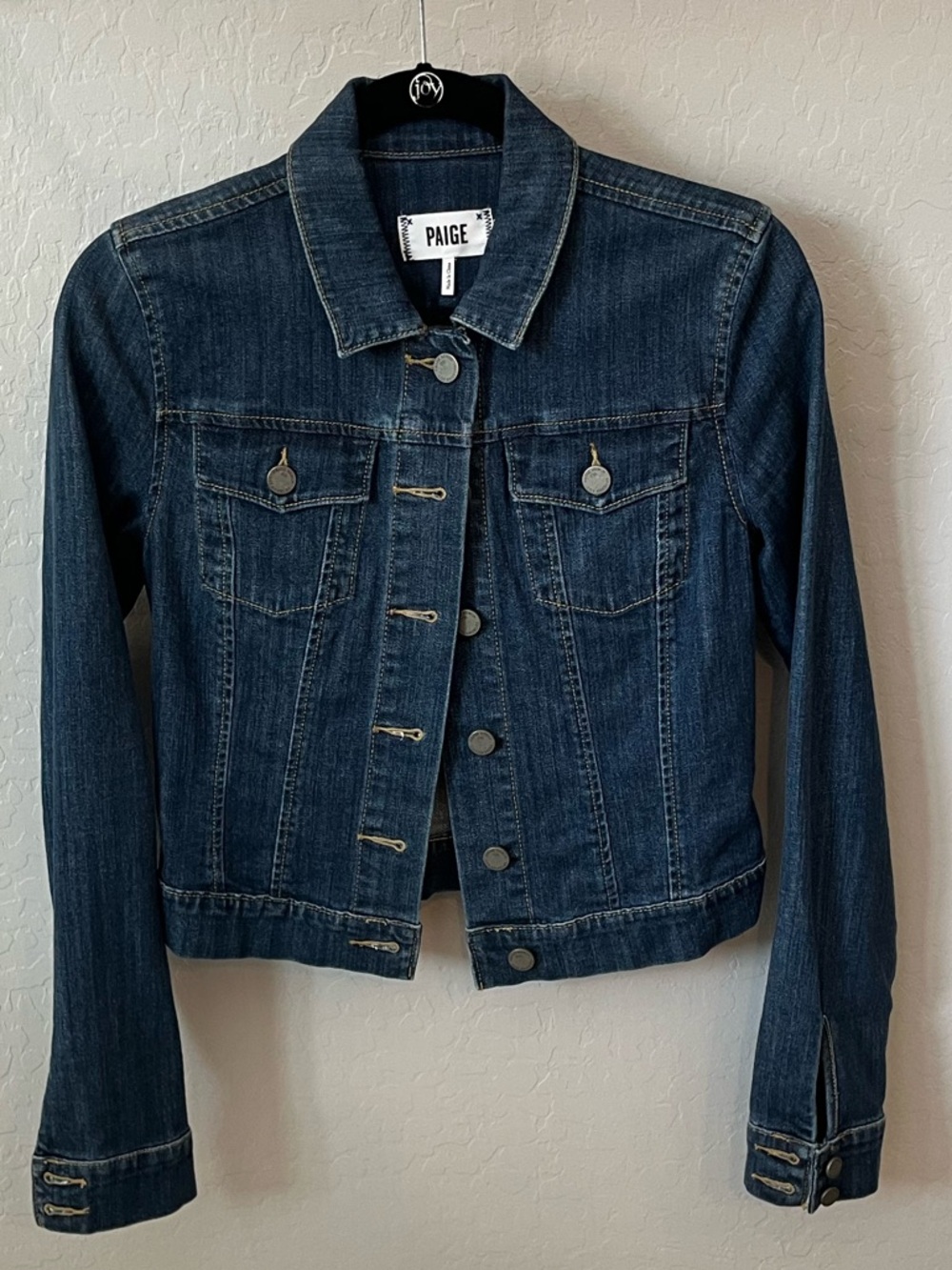 PAIGE Indigo Trucker Denim Jacket
